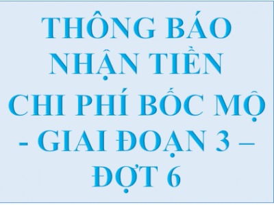 Thông báo mời nhận tiền bồi thường, hỗ trợ di dời mồ mả Đợt 6, ngày 18 tháng 8 năm 2025