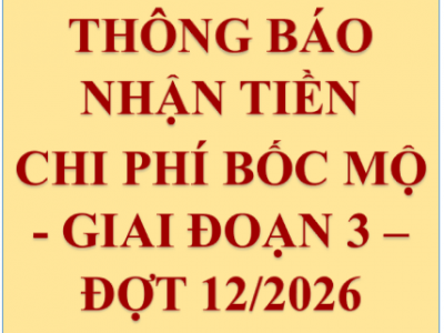 Về chi trả tiền thân nhân các ngôi mộ Nghĩa trang Bình Hưng Hòa, giai đoạn 3, đợt 12 năm 2026