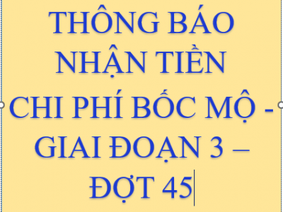 Về chi trả tiền thân nhân các ngôi mộ Nghĩa trang Bình Hưng Hòa, giai đoạn 3, đợt 45